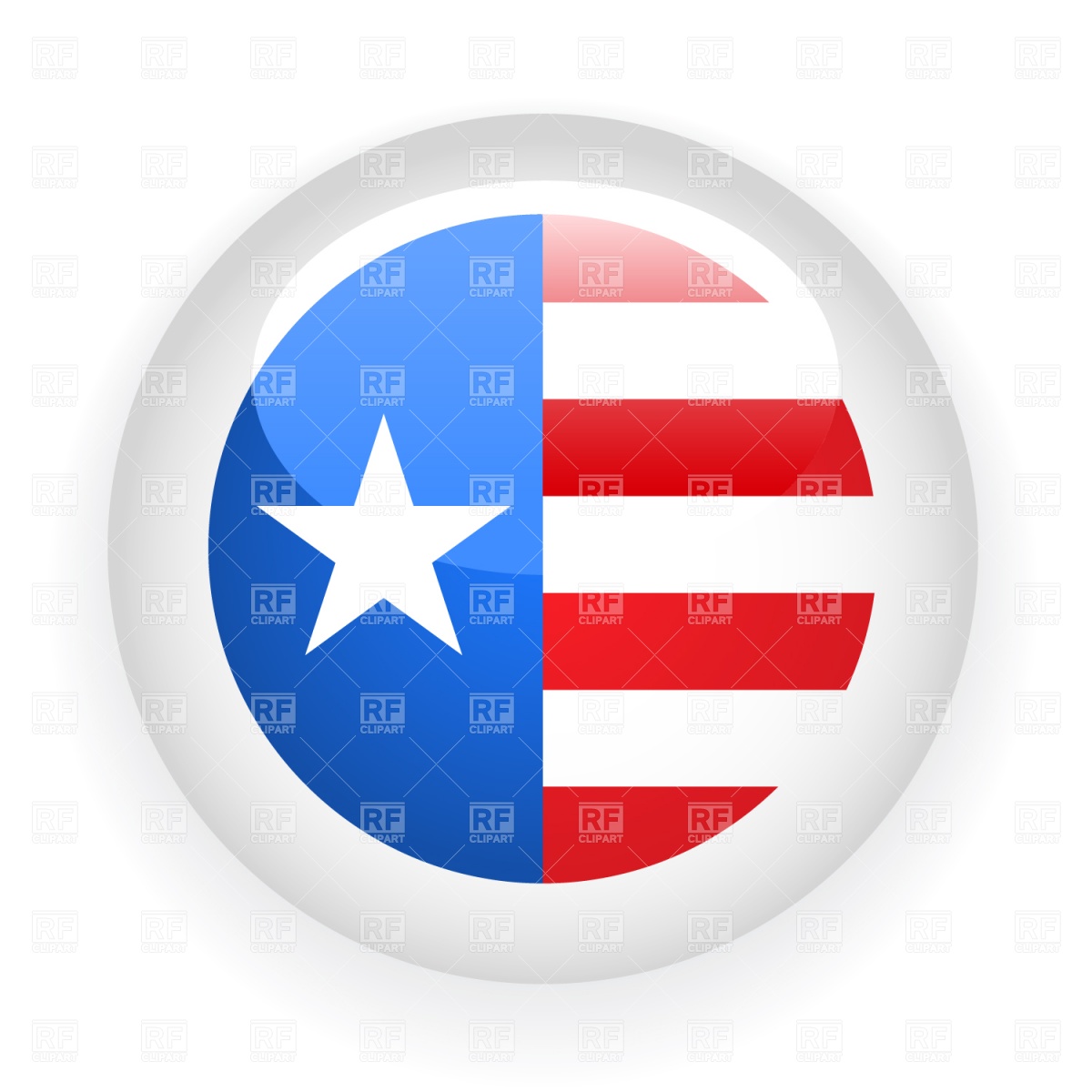     American Flag Badge Download Royalty Free Vector Clipart  Eps