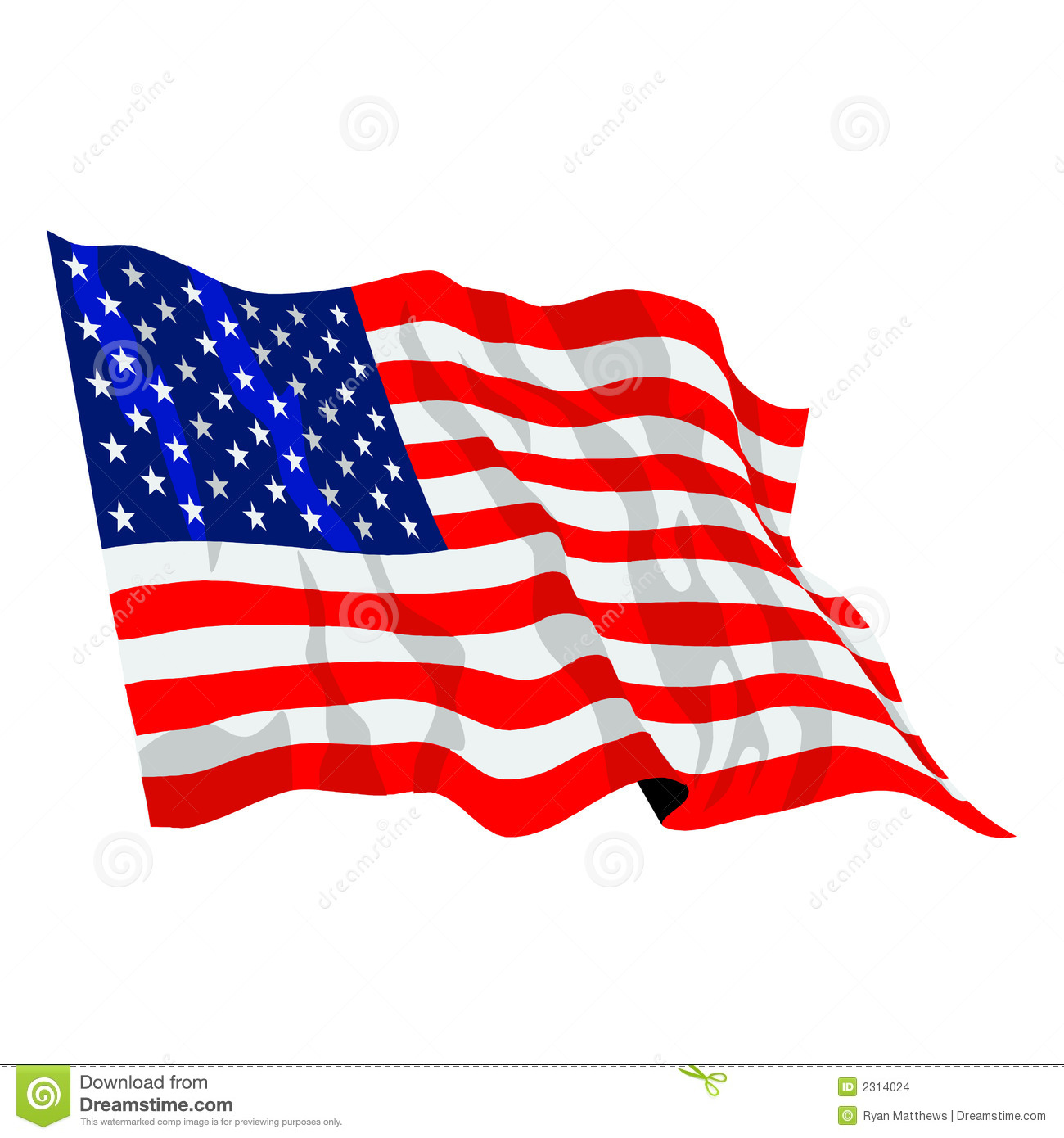 American Flag Illustration Stock Images   Image  2314024