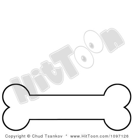 Biscuit Clipart 1097126 Clipart Black And White Outlined Dog Bone