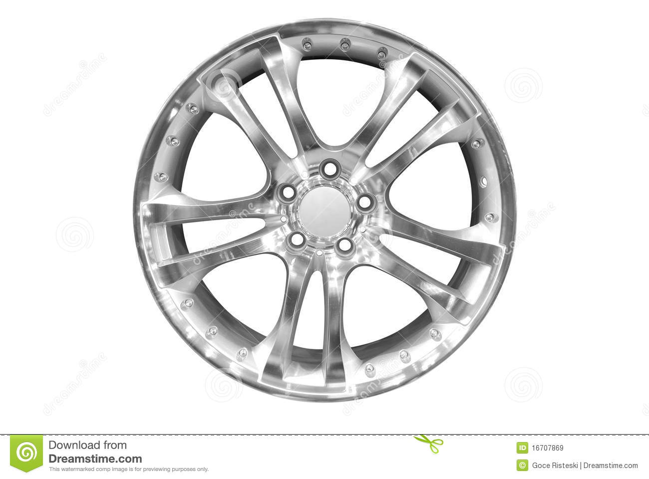 Car Aluminum Wheel Rim Royalty Free Stock Images   Image  16707869