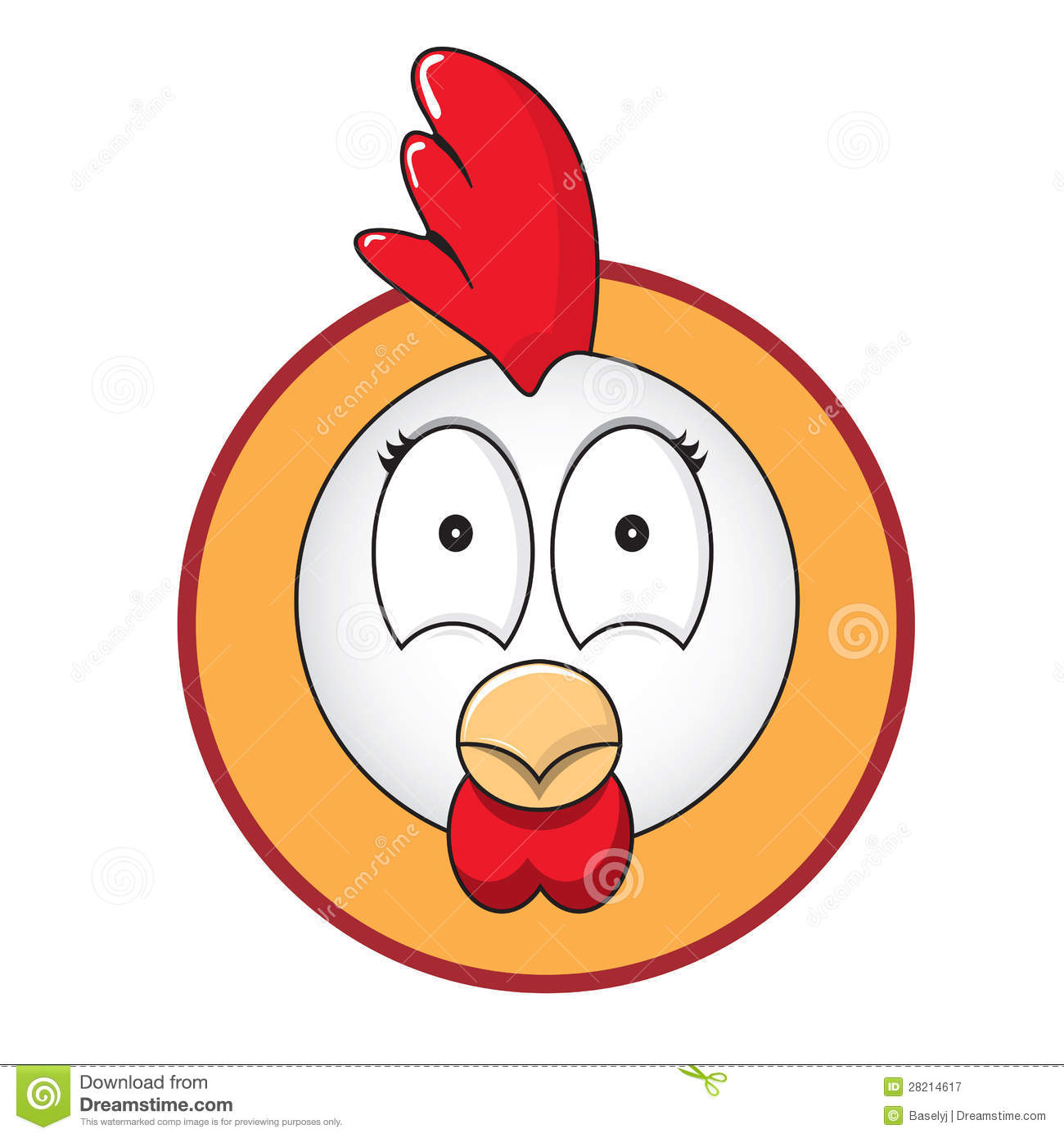 Chicken Head Button Royalty Free Stock Photography   Image  28214617
