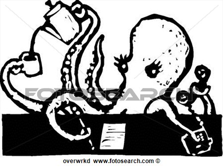 Clipart   Overworked  Fotosearch   Search Clip Art Illustration