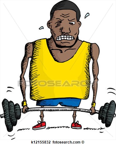 Clipart   Struggling Weightlifter  Fotosearch   Search Clip Art    