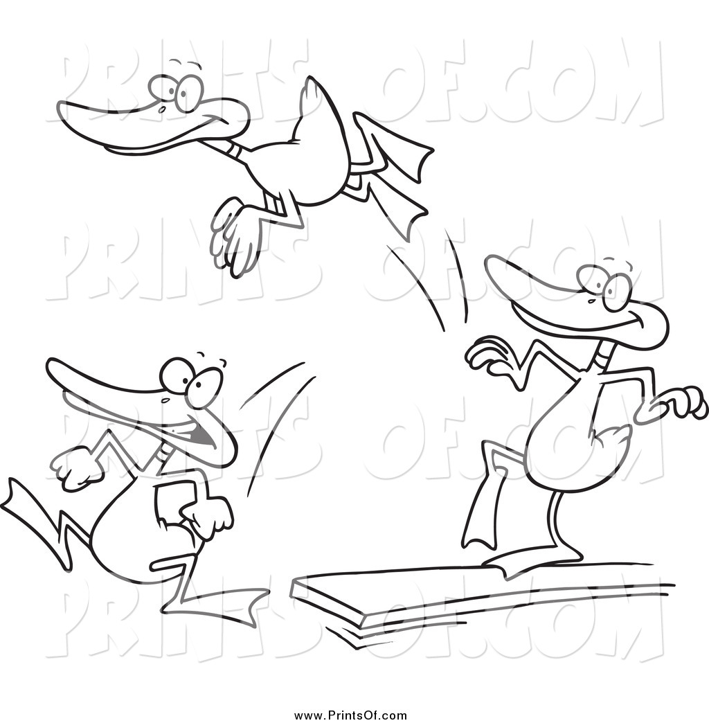 Diving Board Clip Art Black And White
