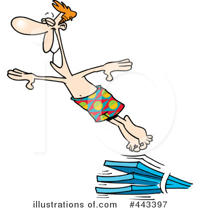 Diving Board Clipart  443397 By Ron Leishman   Royalty Free  Rf  Stock
