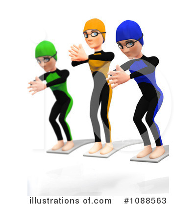 Diving Clipart  1088563 By Andresr   Royalty Free  Rf  Stock