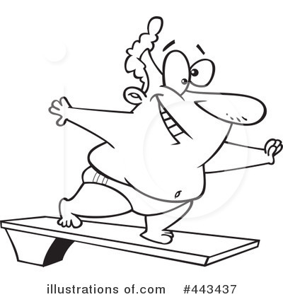 Diving Clipart  443437   Illustration By Ron Leishman