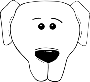 Dog Face Cartoon Clip Art At Clker Com   Vector Clip Art Online    