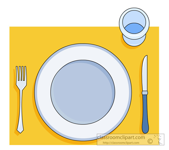 Household   Table Setting 1013   Classroom Clipart