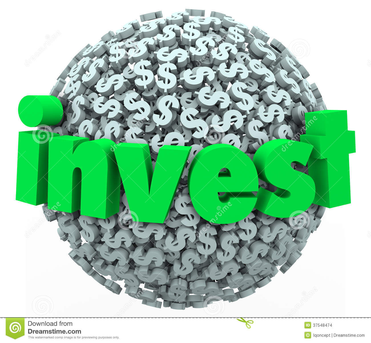     Images  Invest Word Dollar Sign Sphere Stock Market Bond 401k Savings