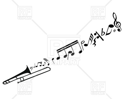     Notes And Trumpet 83120 Download Royalty Free Vector Clipart  Eps