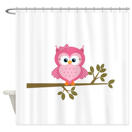 Pink Owl On Branch Clip Art Pictures