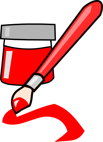 Red Paint Clip Art At Clker Com   Vector Clip Art Online Royalty Free