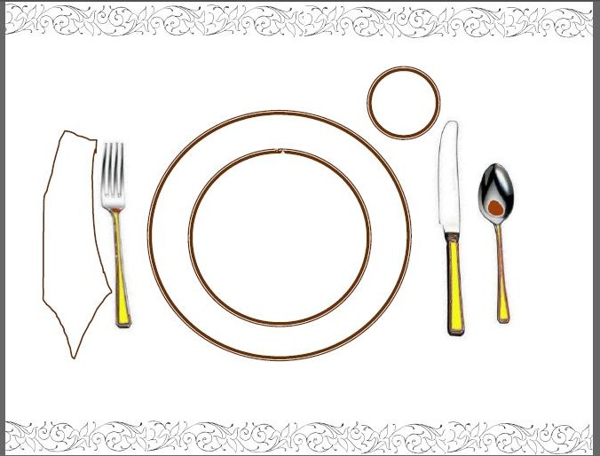 Table Setting Placemats For Kids