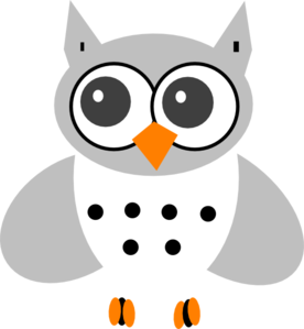 White Baby Owl Clip Art At Clker Com   Vector Clip Art Online Royalty