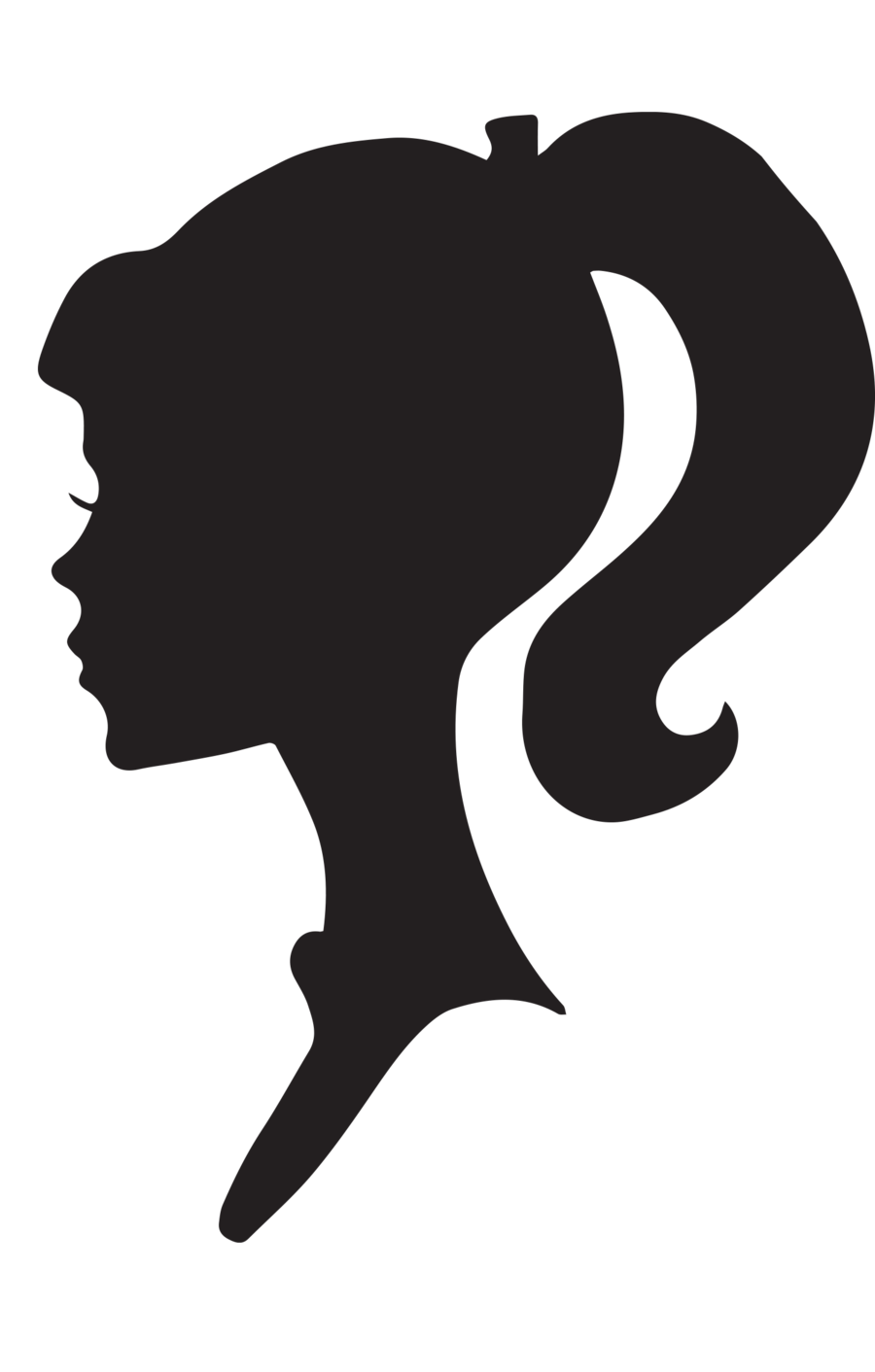 10 Woman Profile Silhouette Free Cliparts That You Can Download To You