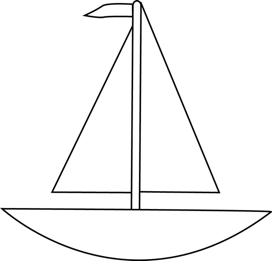 Black And White Boat Clip Art   Black And White Boat Image