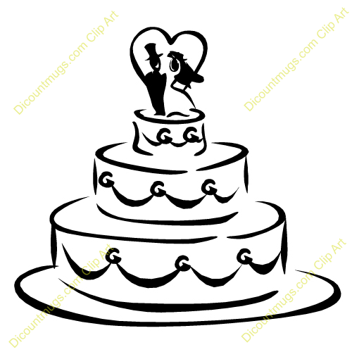 Clipart 12518 Wedding Cake   Wedding Cake Mugs T Shirts Picture