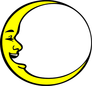 Crescent Moon Smiling Clip Art At Clker Com   Vector Clip Art Online    
