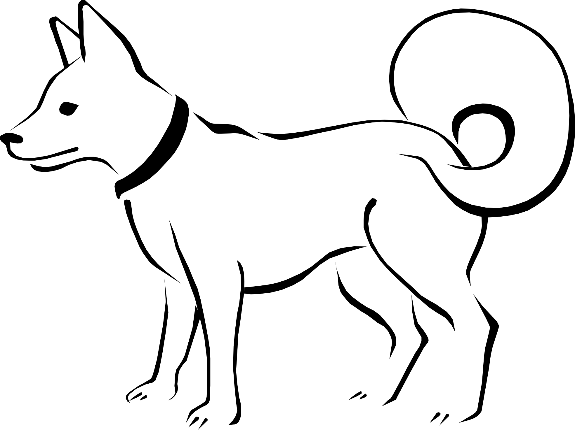 Cute Dog Clipart Black And White Eimpgzkin Png