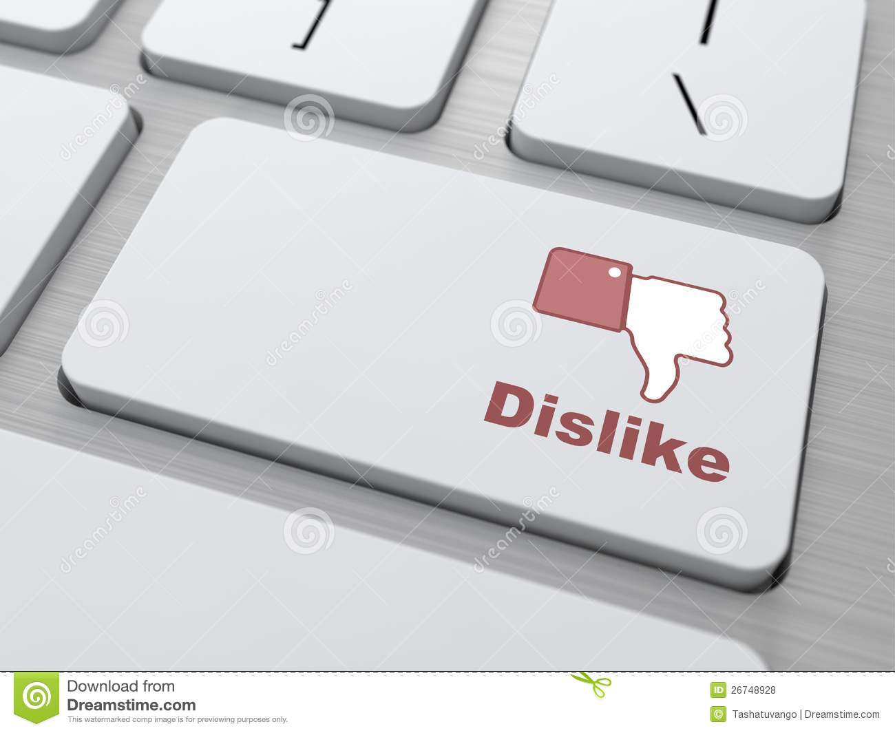 Dislike Button   Social Media Concept  Royalty Free Stock Photos
