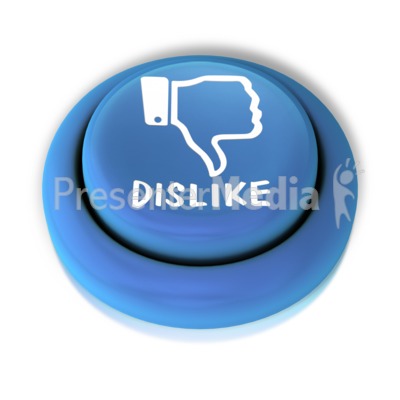 Dislike Down Button   Presentation Clipart   Great Clipart For