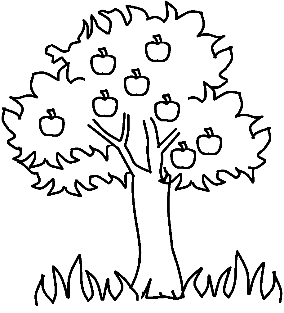 Family Tree Clip Art Black And White Printable Apple Coloring Pages Gz0iht Clipart Suggest