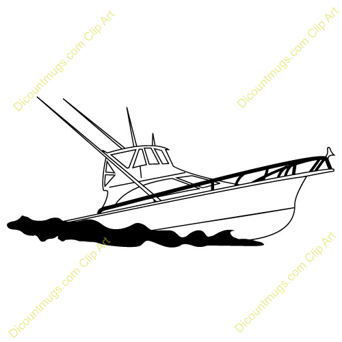 Fishing Boat Clipart Black White   Clipart Panda   Free Clipart Images