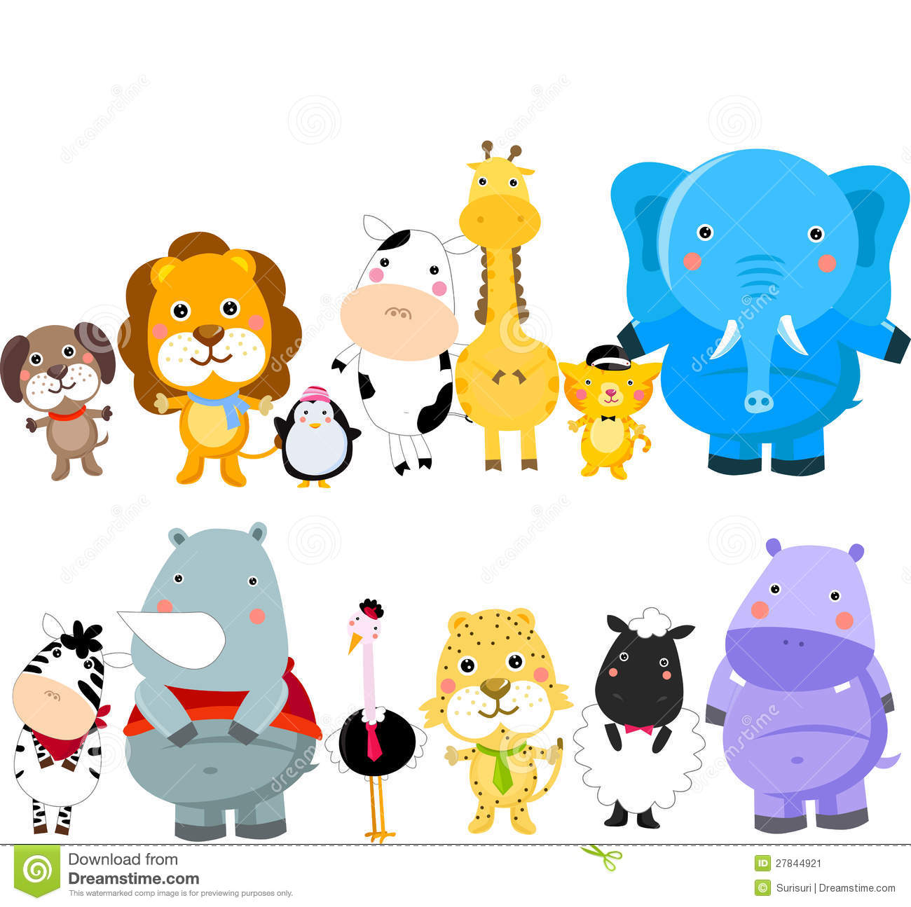 Group Of Animals Stock Image   Image  27844921