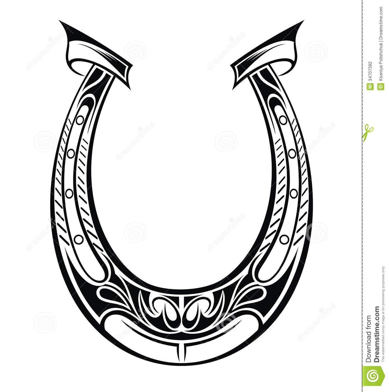 Horse Shoe Clipart Black And White   Clipart Panda   Free Clipart