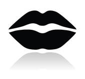 Lips Clip Art Black And White   Clipart Panda   Free Clipart Images