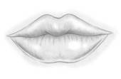 Lips In Black And White Stock Illustrations   Gograph