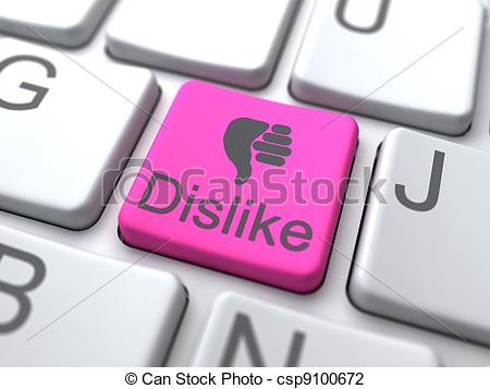 Of Dislike Web Button Social Media Concept Csp9100672   Search Clipart