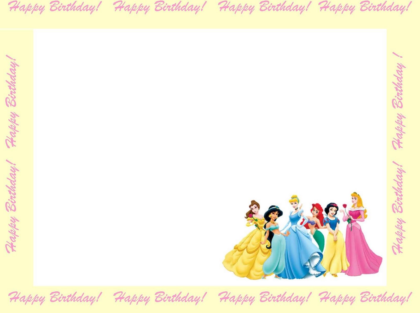Posts Related To Disney Princess Invitation Printable Free