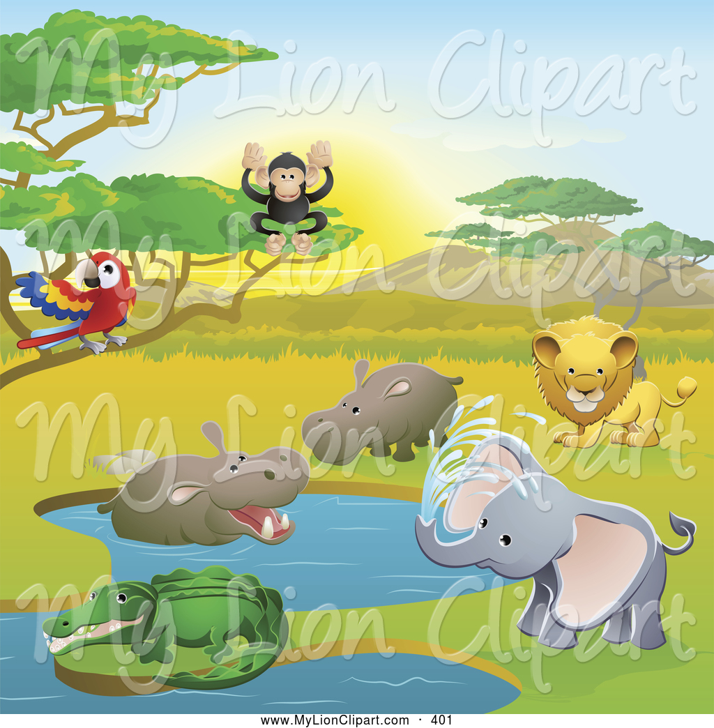 Royalty Free Stock Lion Clipart Of Wild Animals