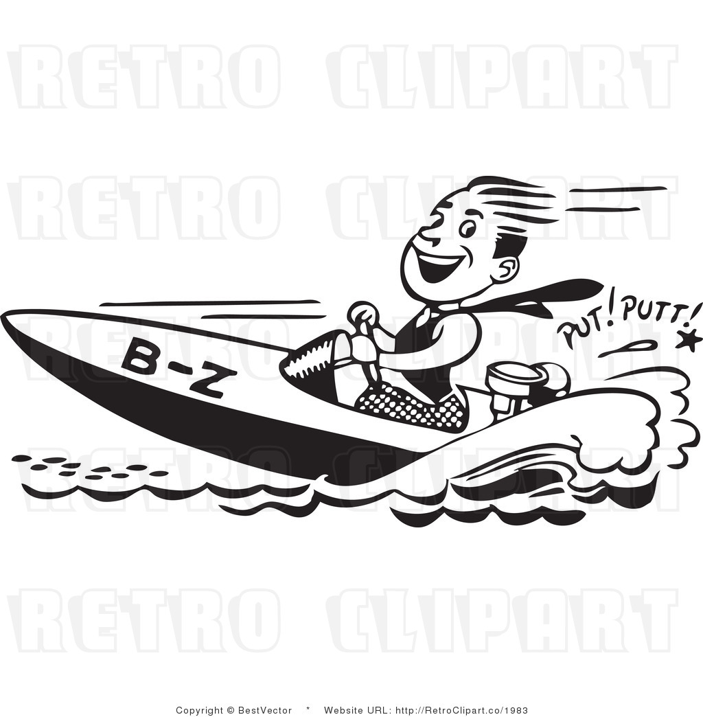 Speed Boat Clipart Black And White Speed Boat Clip Art Black And