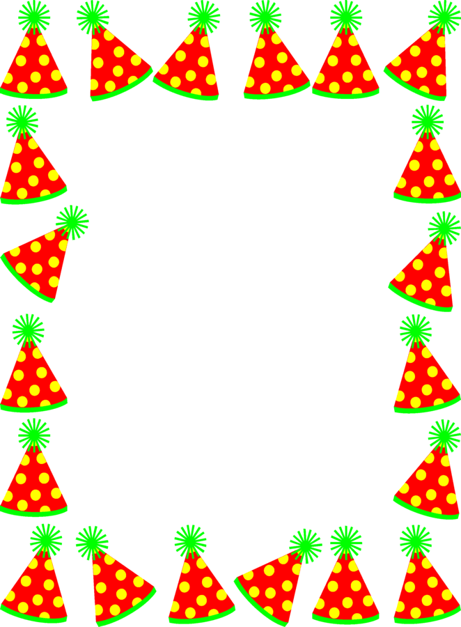Balloons   Confetti Birthday Clipart  9  Party Hats Free Printable