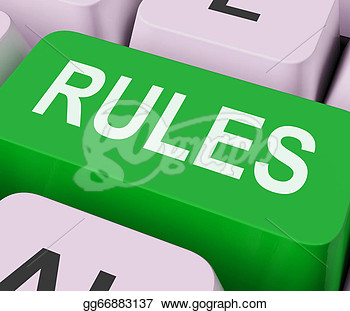 Clip Art   Rules Keys Showing Guidance Policy Or Regulations  Stock