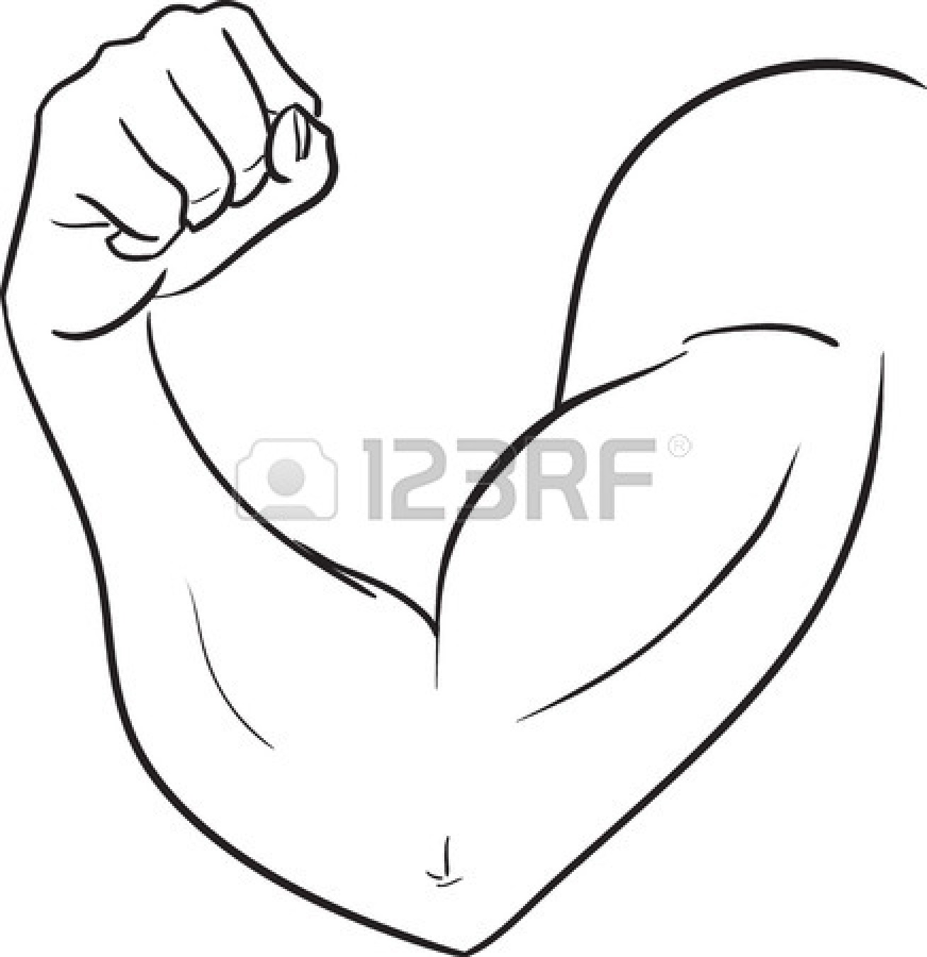 Elbow Clipart Black And White 22765738 The Vector Black And White    