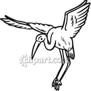 Goose Clipart Black And White Landing Black And White Crane Royalty