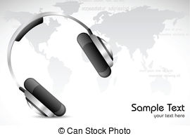 International Call Center   Illustration Of Head Phone On