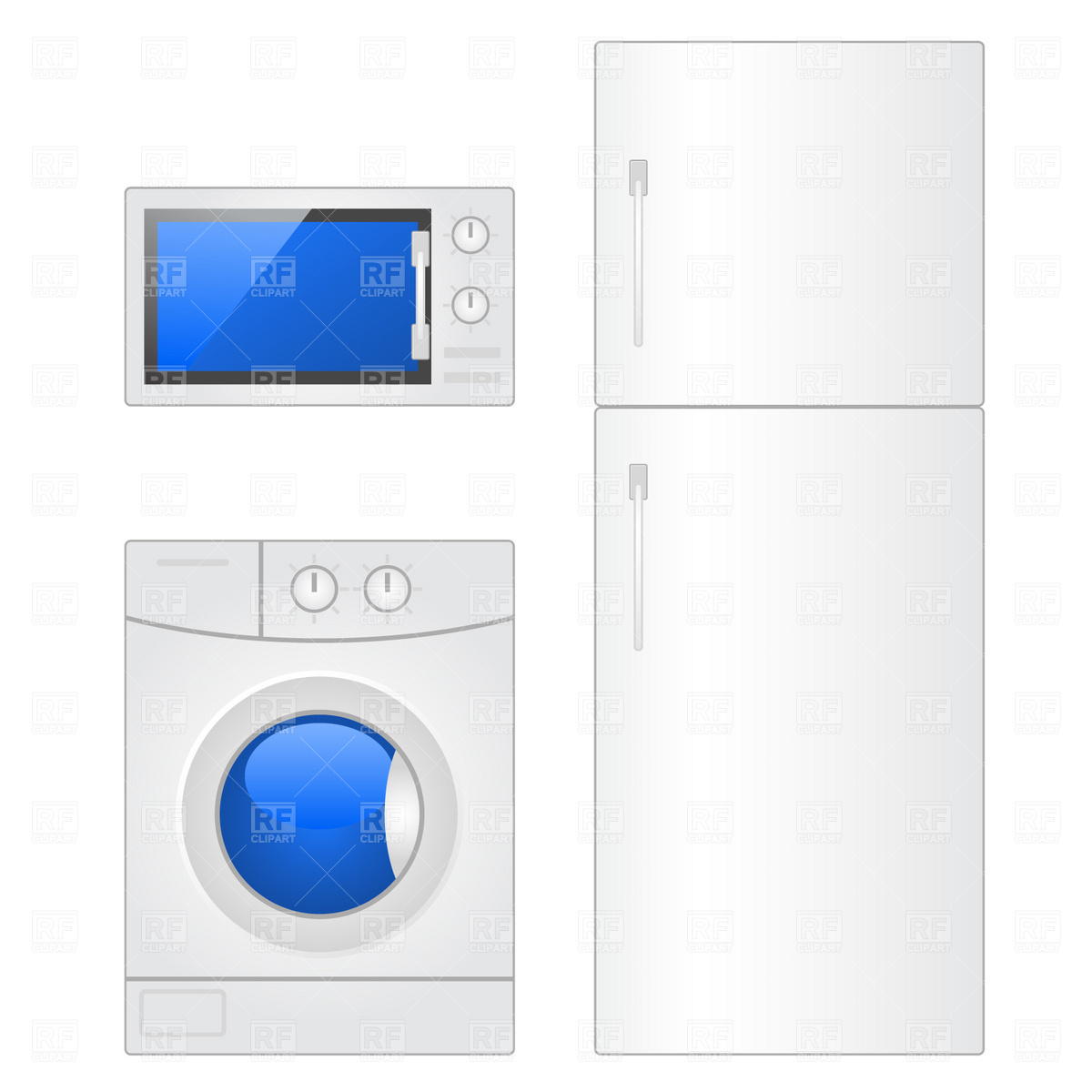     Laundry Washer And Fridge Download Royalty Free Vector Clipart  Eps