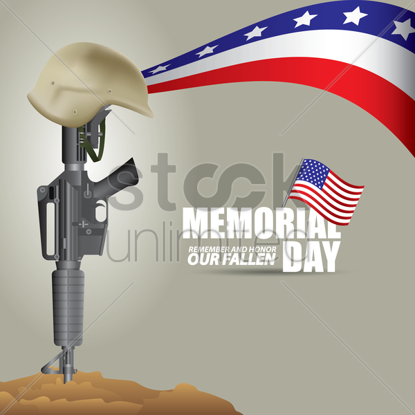Memorial Day Background Vector Clipart   1515477   Stock Unlimited