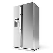 Modern Refrigerator   Royalty Free Clip Art