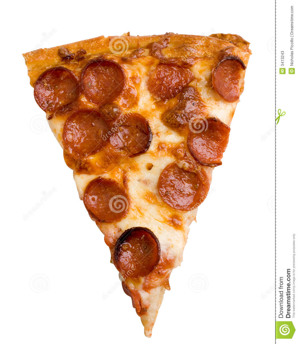 Pepperoni Pizza Slice Stock Photos   Image  3413243