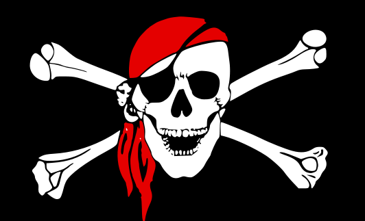Pirate Skull And Bones Flag    Signs Symbol Skull Skull 3 Pirate Skull