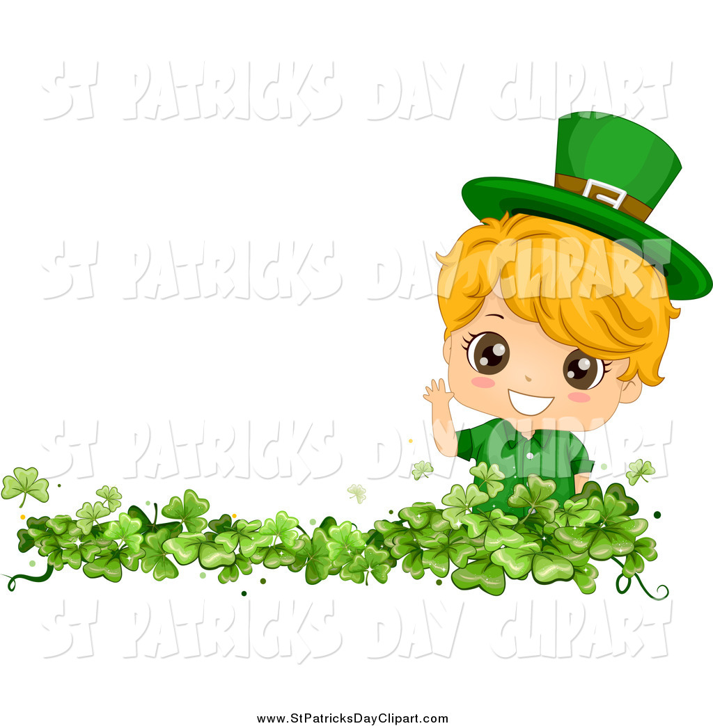 Royalty Free Children Stock St  Patrick S Day Clipart Illustrations