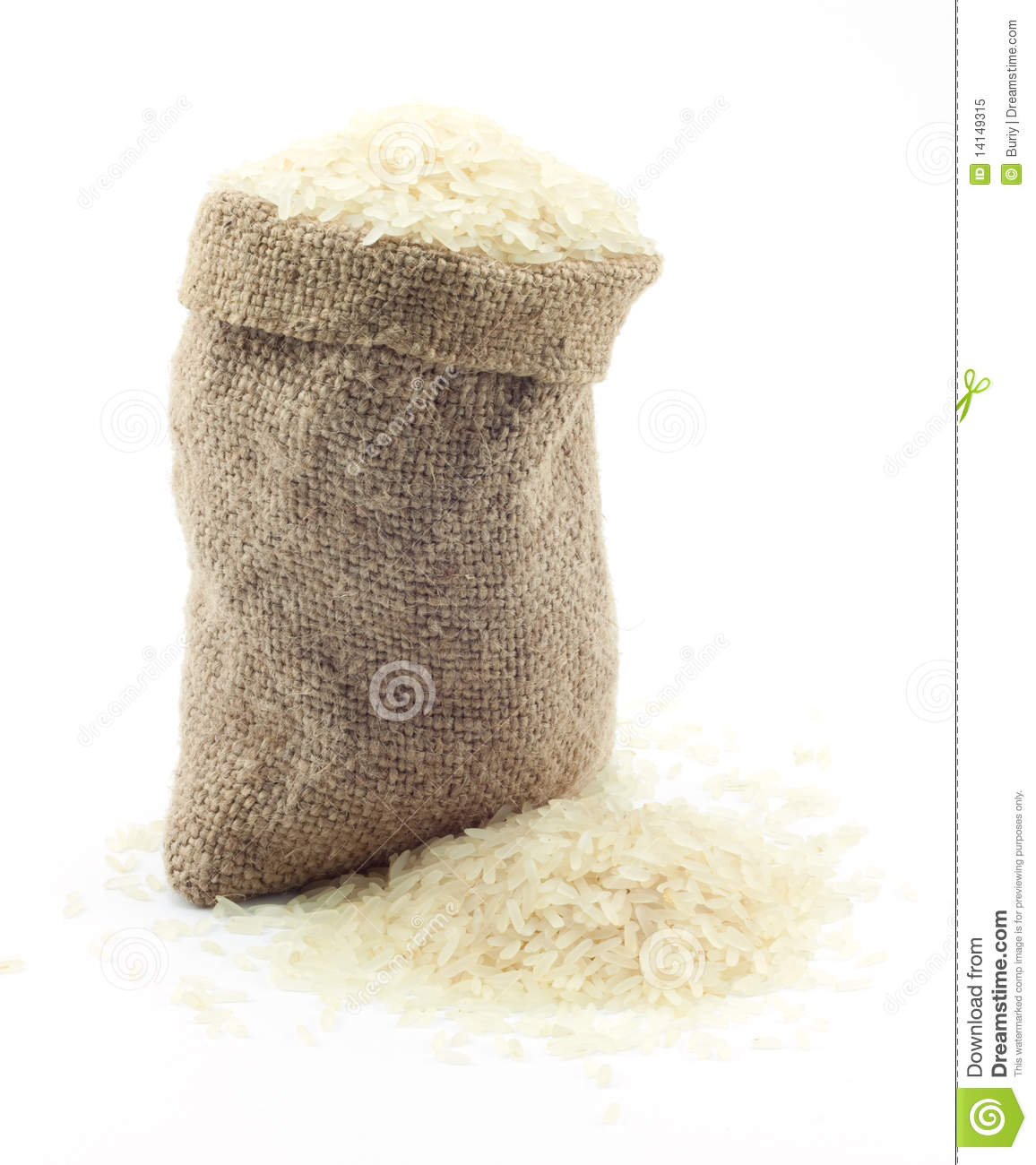 Small Bag Of Rice Royalty Free Stock Photo   Image  14149315