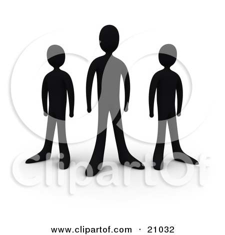 Small Group Of People Clip Art Clipart Illustration Of Three