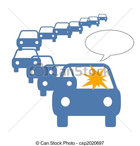 Stock Illustrations Of Traffic Jam Anger   Driver Frustration In Long